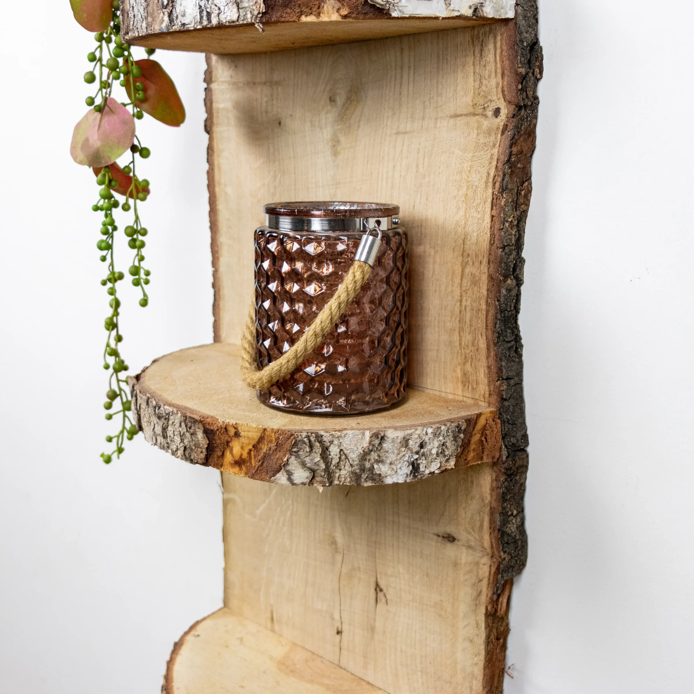 Wand Boomstamrek Yale Eiken met bast 150cm (4)